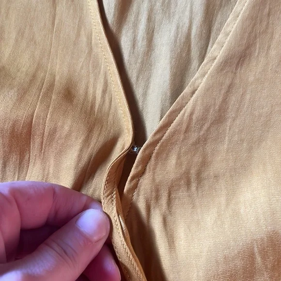 Banana Republic Mustard Yellow Wrap Tank Top - Picture 4 of 7